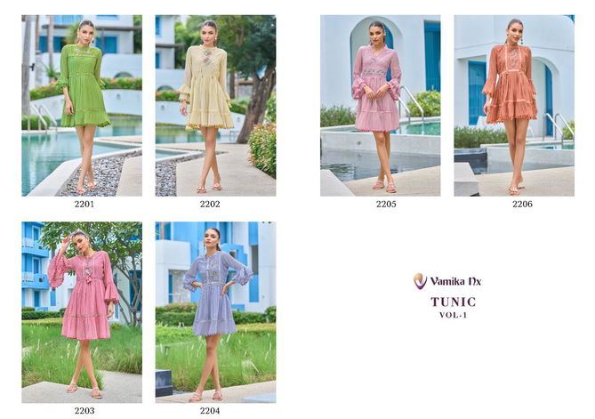 TUNIC 1 Fancy Party Wear Wholesale Designer Short Ladies Top Catalog